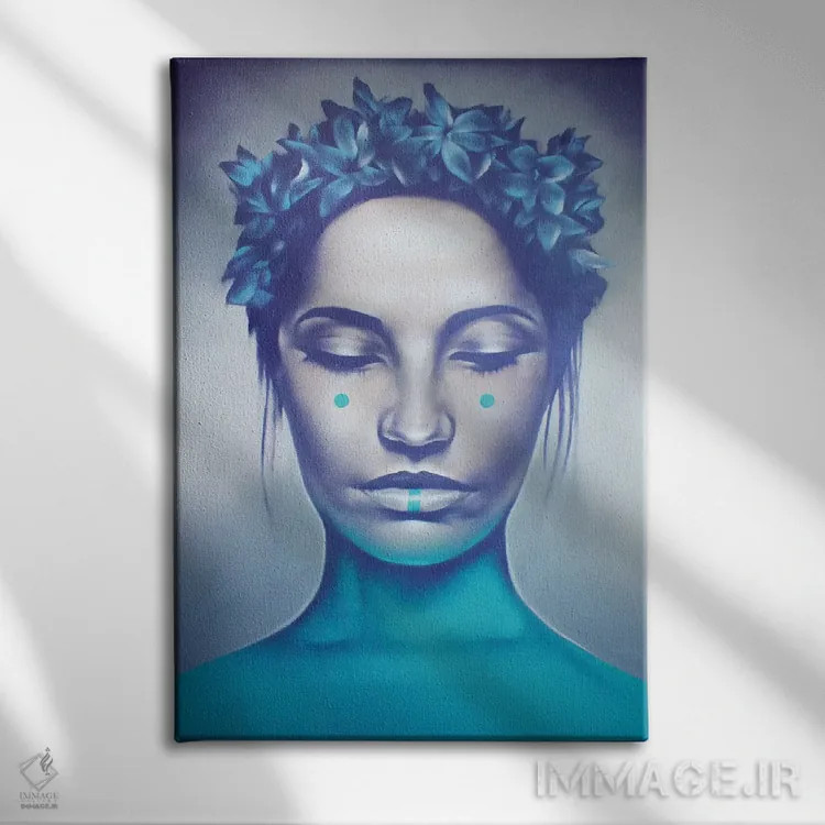 تابلو دکوراتیو رازآلود اثر جودی توماس - نمای روبهرو روی دیوار