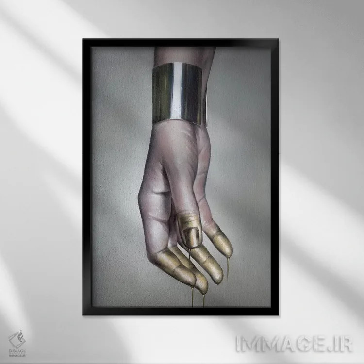 تابلو دکوراتیو درخشندگی اثر جودی توماس - نمای قابدار مشکی