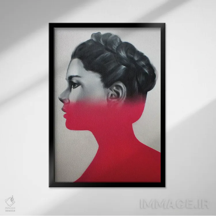 تابلو دکوراتیو غروب ۲ اثر جودی توماس - نمای قابدار مشکی