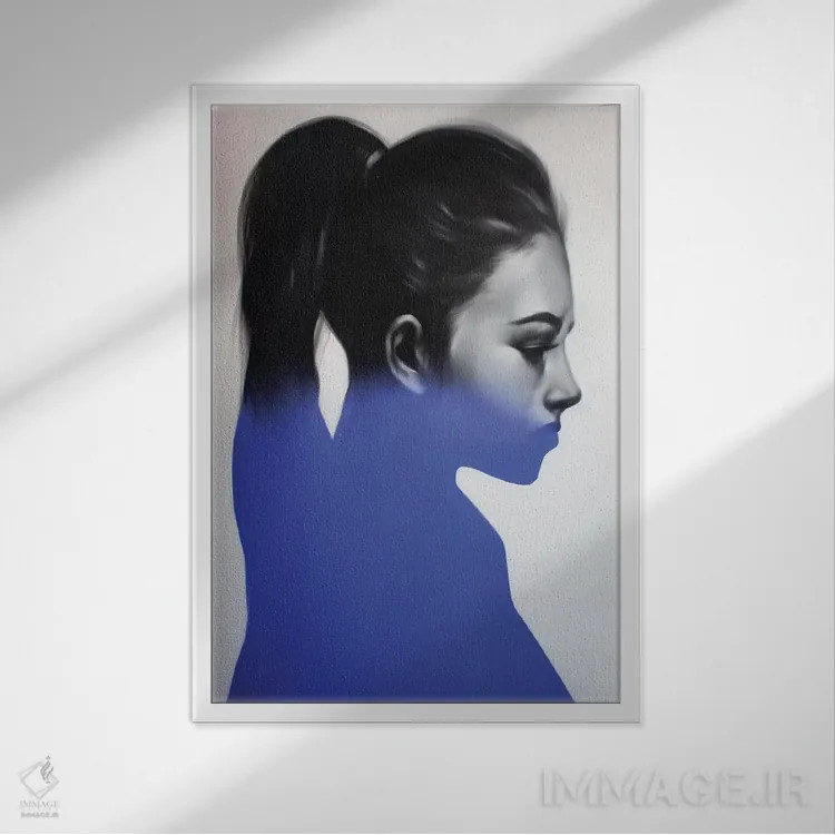 تابلو دکوراتیو غروب ۱ اثر جودی توماس - نمای قابدار سفید