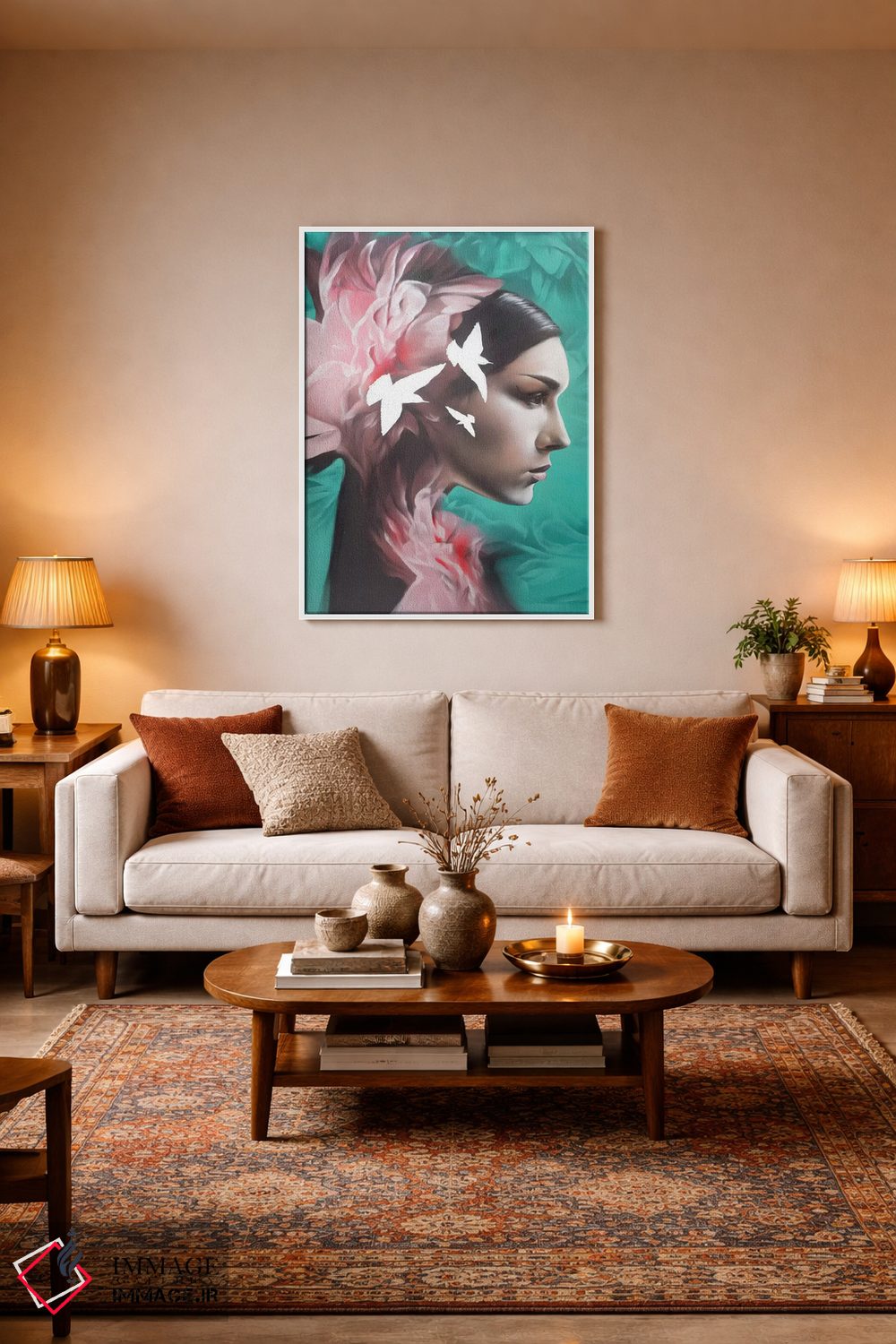 تابلو دکوراتیو خیالبافی اثر جودی توماس - D2W