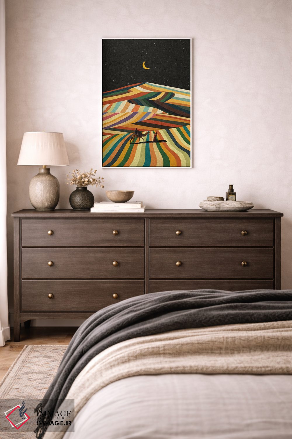 تابلو مدرن آواره عرب اثر استون کلاژز - D2W