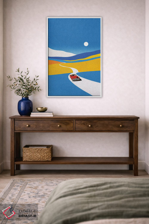 تابلو مدرن سواری در دامنه تپه اثر استون کلاژز - D2W