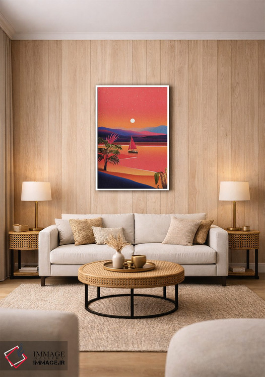 تابلو مدرن گمشده در بهشت اثر استون کلاژز - D1W