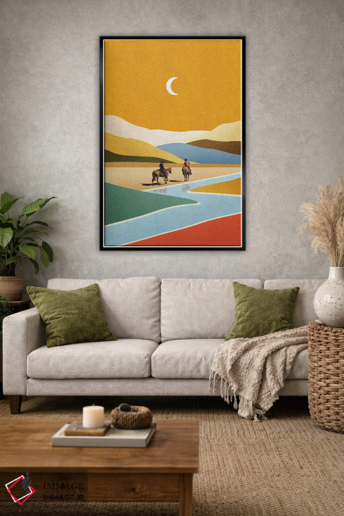 تابلو مدرن تمام و قطع اثر استون کلاژز - D1B