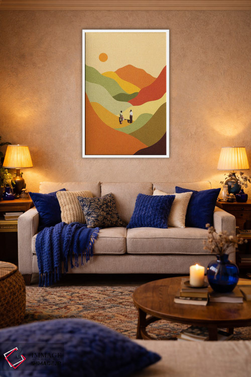 تابلو مدرن قله های باشکوه اثر استون کلاژز - D3W