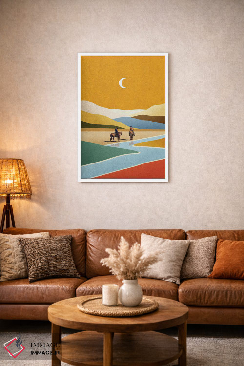 تابلو مدرن تمام و قطع اثر استون کلاژز - D2W