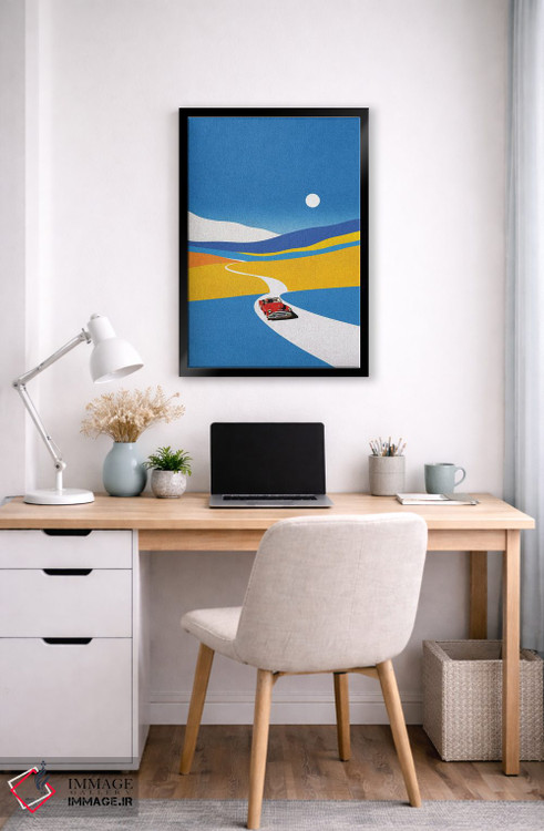 تابلو مدرن سواری در دامنه تپه اثر استون کلاژز - D6B