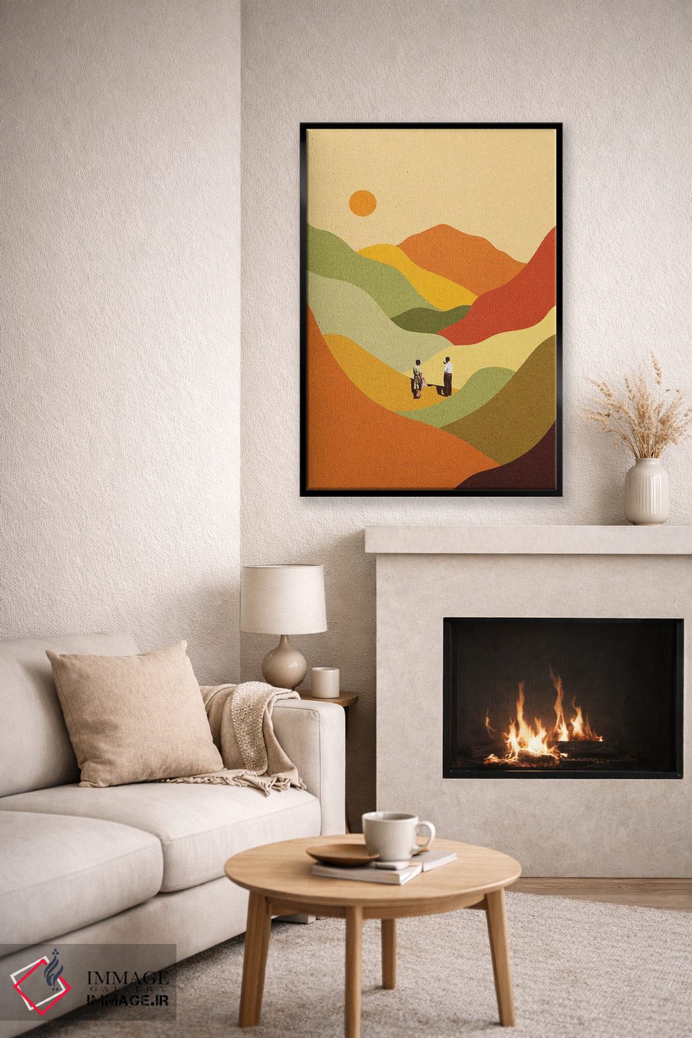 تابلو مدرن قله های باشکوه اثر استون کلاژز - D6B