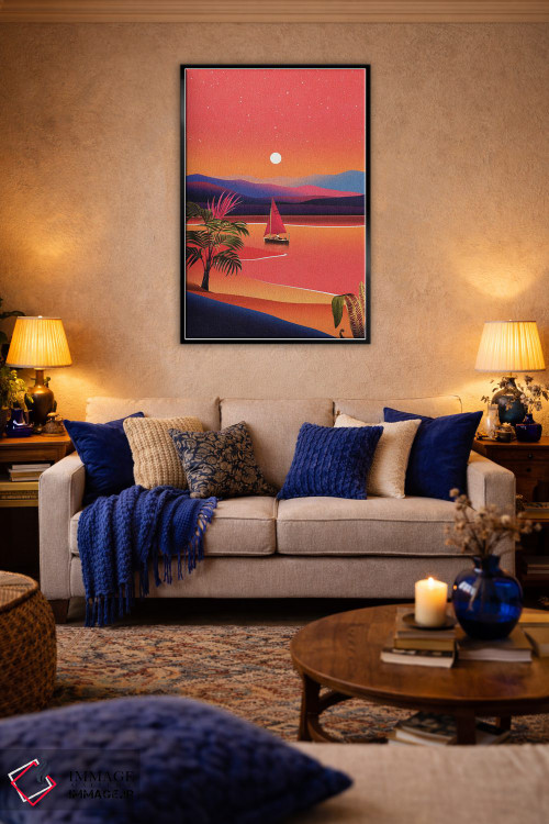 تابلو مدرن گمشده در بهشت اثر استون کلاژز - D5B