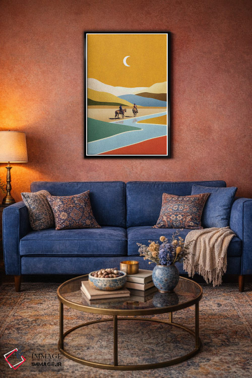 تابلو مدرن تمام و قطع اثر استون کلاژز - D4B