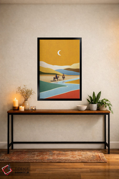 تابلو مدرن تمام و قطع اثر استون کلاژز - D5B