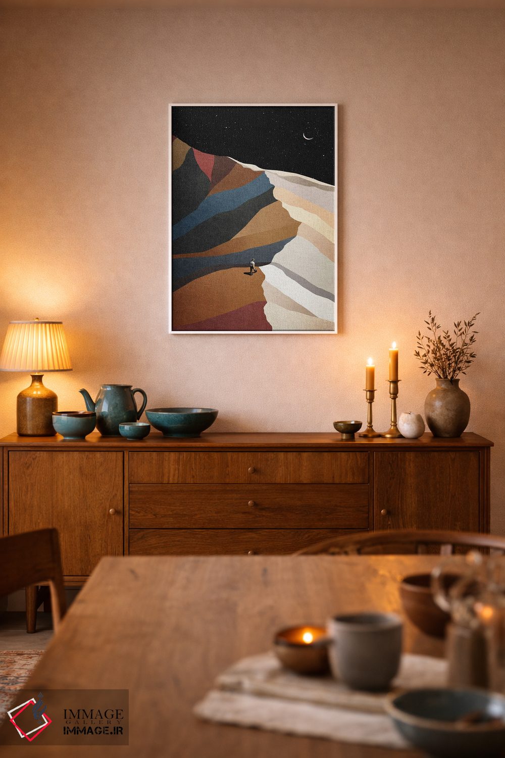 تابلو مدرن پرمبیولت اثر استون کلاژز - D5W