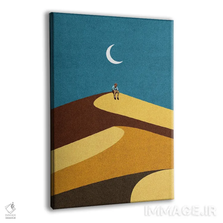 تابلو مدرن زمان نشان خواهد داد اثر استون کلاژز - نمای پرسپکتیو محصول