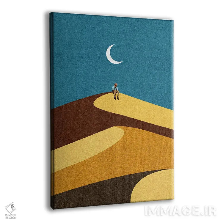 تابلو مدرن زمان نشان خواهد داد اثر استون کلاژز - نمای پرسپکتیو محصول