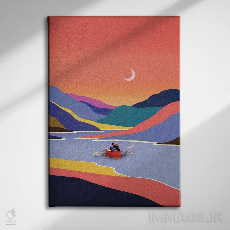 تابلو مدرن با هم بهتر اثر استون کلاژز - نمای روبهرو روی دیوار