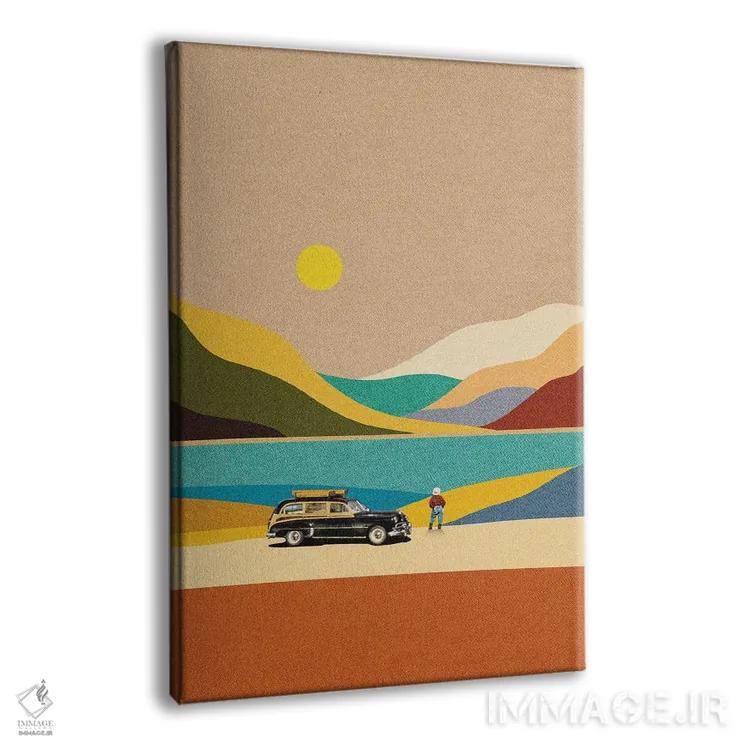 تابلو مدرن راه طولانی خانه اثر استون کلاژز - نمای پرسپکتیو محصول