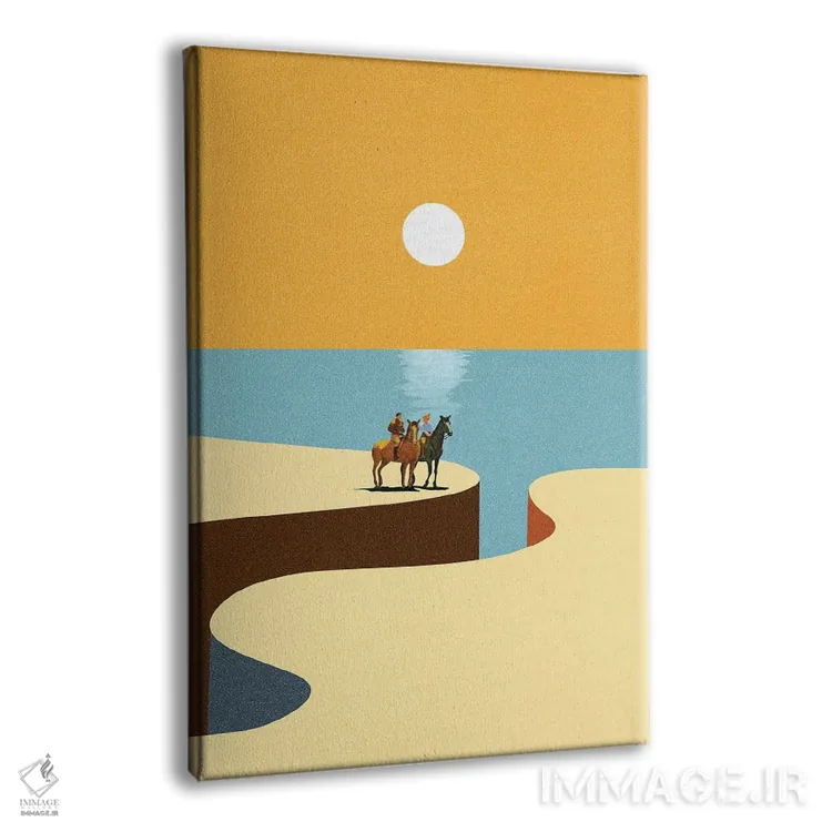 تابلو مدرن فراتر از محدودیت ها اثر استون کلاژز - نمای پرسپکتیو محصول