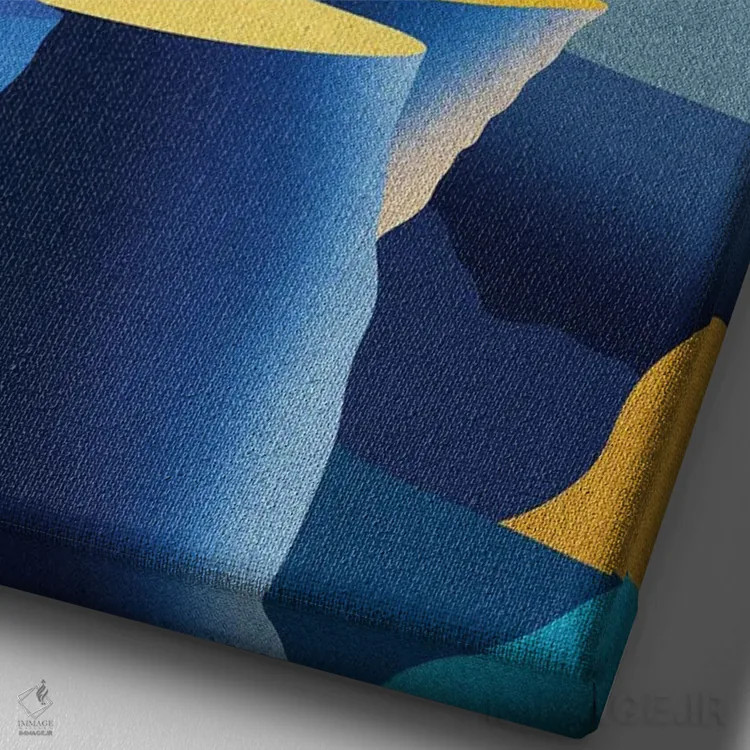 تابلو مدرن ورود آسمانی اثر استون کلاژز - نمای نزدیک بافت بوم