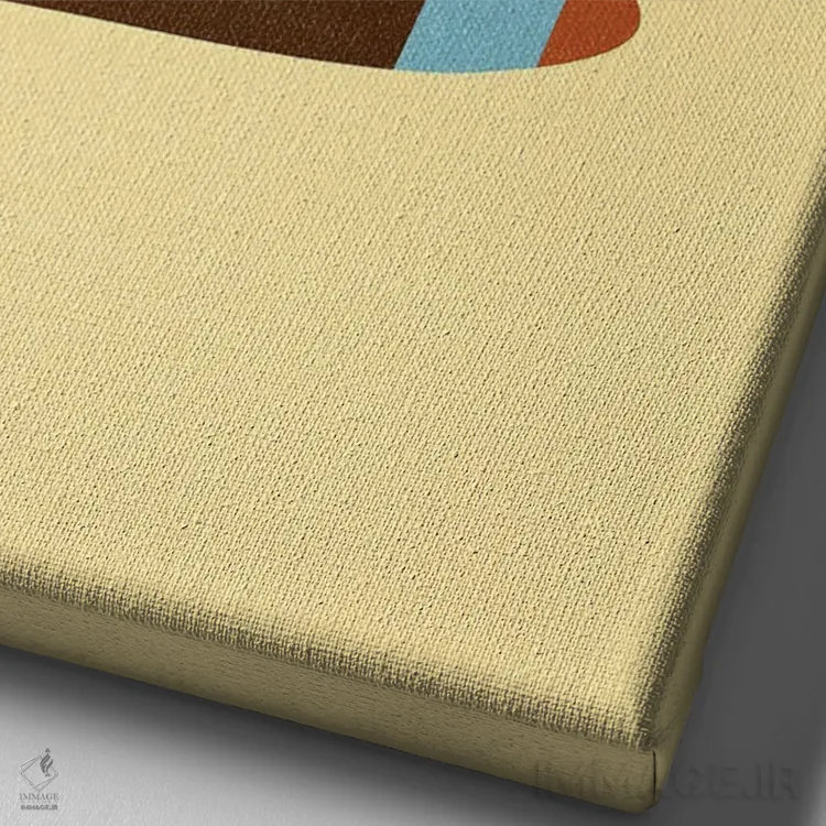 تابلو مدرن فراتر از محدودیت ها اثر استون کلاژز - نمای نزدیک بافت بوم