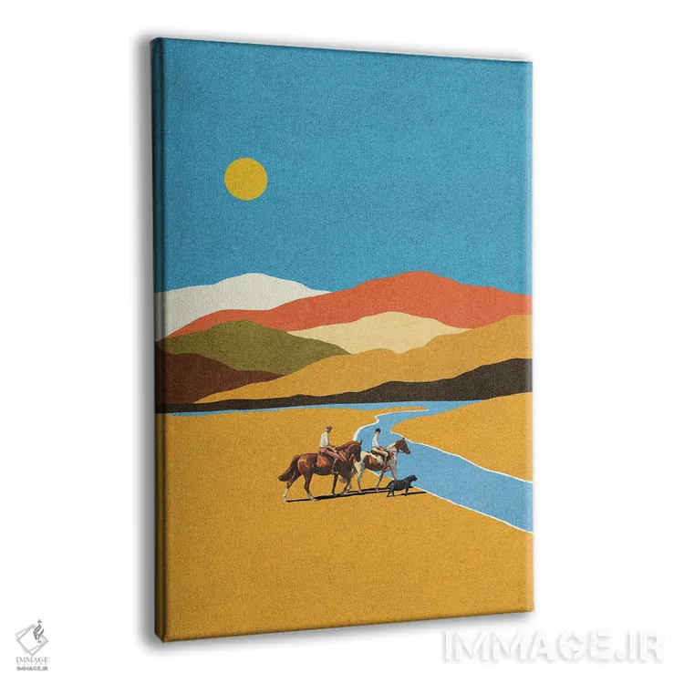 تابلو مدرن ادامه بده اثر استون کلاژز - نمای پرسپکتیو محصول