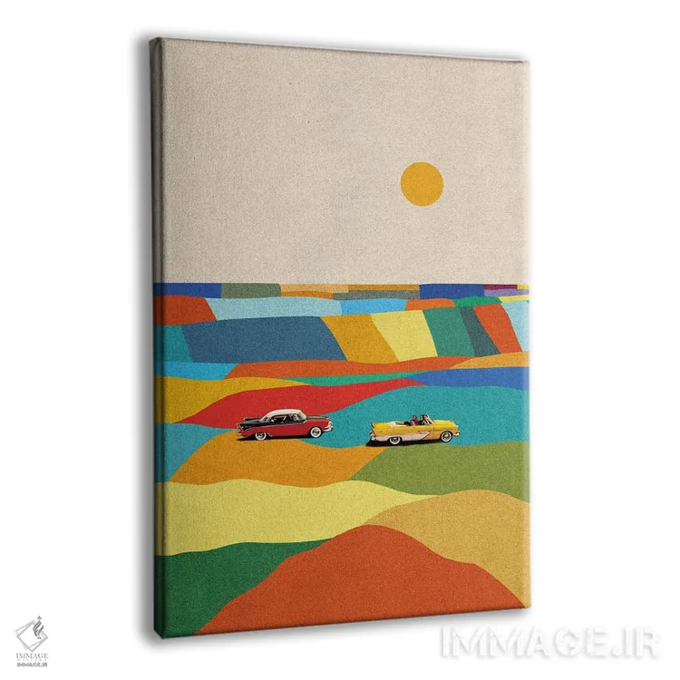 تابلو مدرن در مسیر اثر استون کلاژز - نمای پرسپکتیو محصول