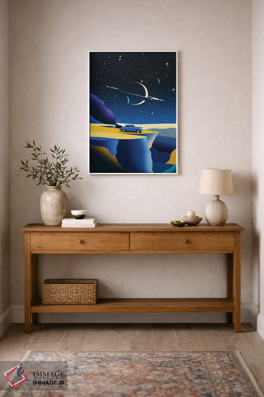 تابلو مدرن ورود آسمانی اثر استون کلاژز - D1W