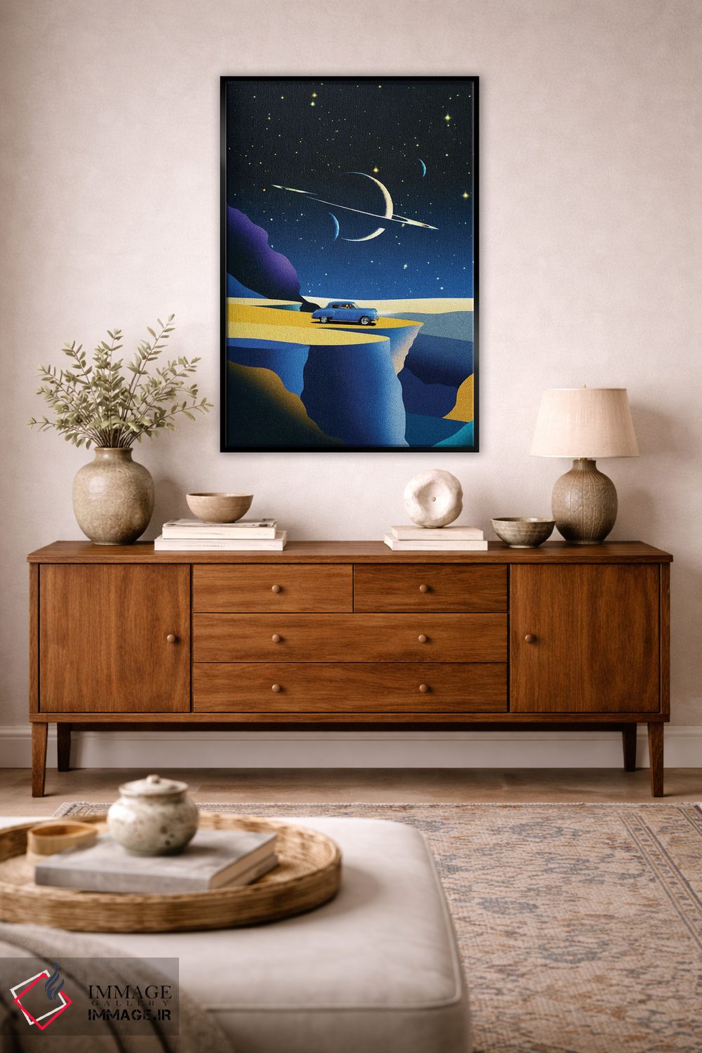 تابلو مدرن ورود آسمانی اثر استون کلاژز - D4B