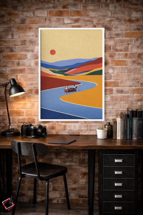 تابلو مدرن تعطیلات آخر هفته خارج از خانه اثر استون کلاژز - D1W