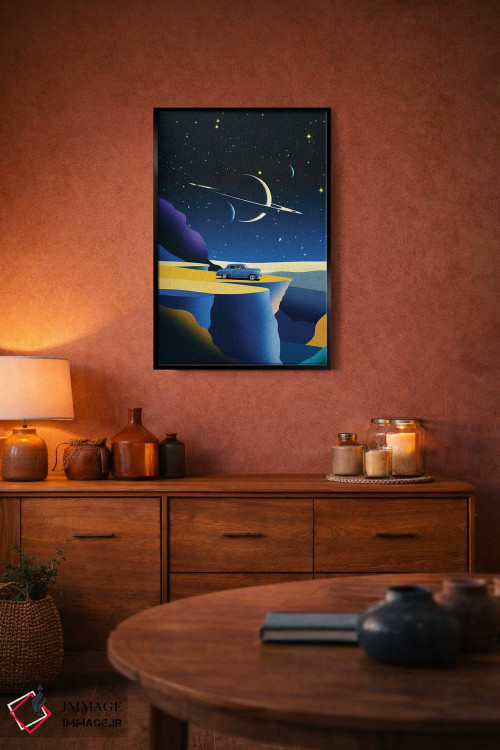 تابلو مدرن ورود آسمانی اثر استون کلاژز - D5B