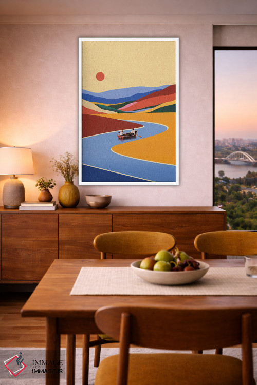 تابلو مدرن تعطیلات آخر هفته خارج از خانه اثر استون کلاژز - D5W