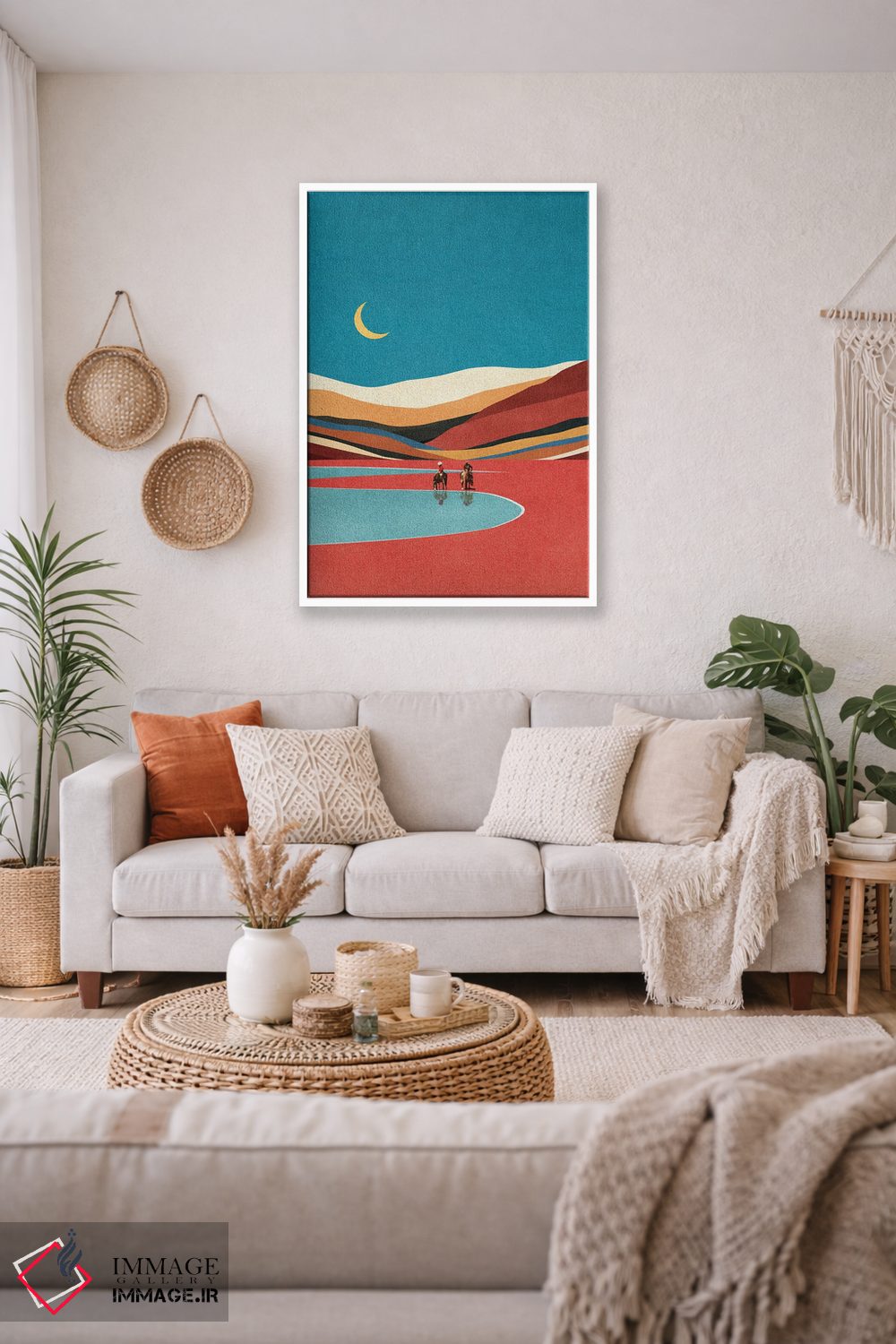 تابلو مدرن مقصد ناگفته اثر استون کلاژز - D2W