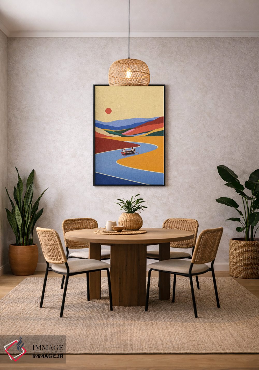 تابلو مدرن تعطیلات آخر هفته خارج از خانه اثر استون کلاژز - D3B