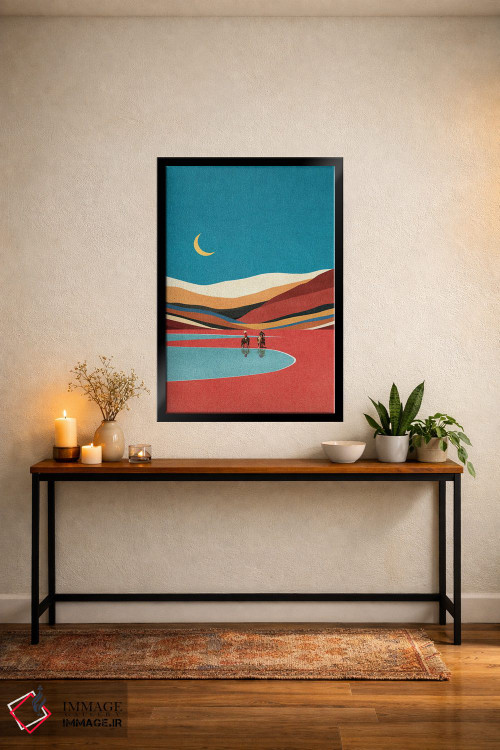 تابلو مدرن مقصد ناگفته اثر استون کلاژز - D5B