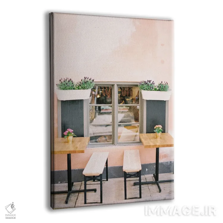 تابلو دکوراتیو کافه سوئدی اثر جاستین میلتون - نمای پرسپکتیو محصول