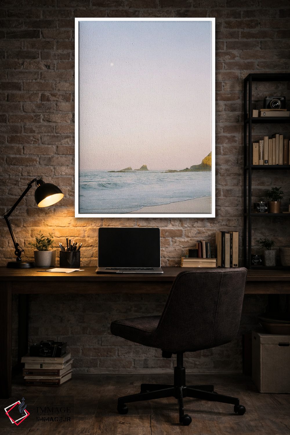 تابلو دکوراتیو طلوع آفتاب در ساحل غربی اثر جاستین میلتون - D2W