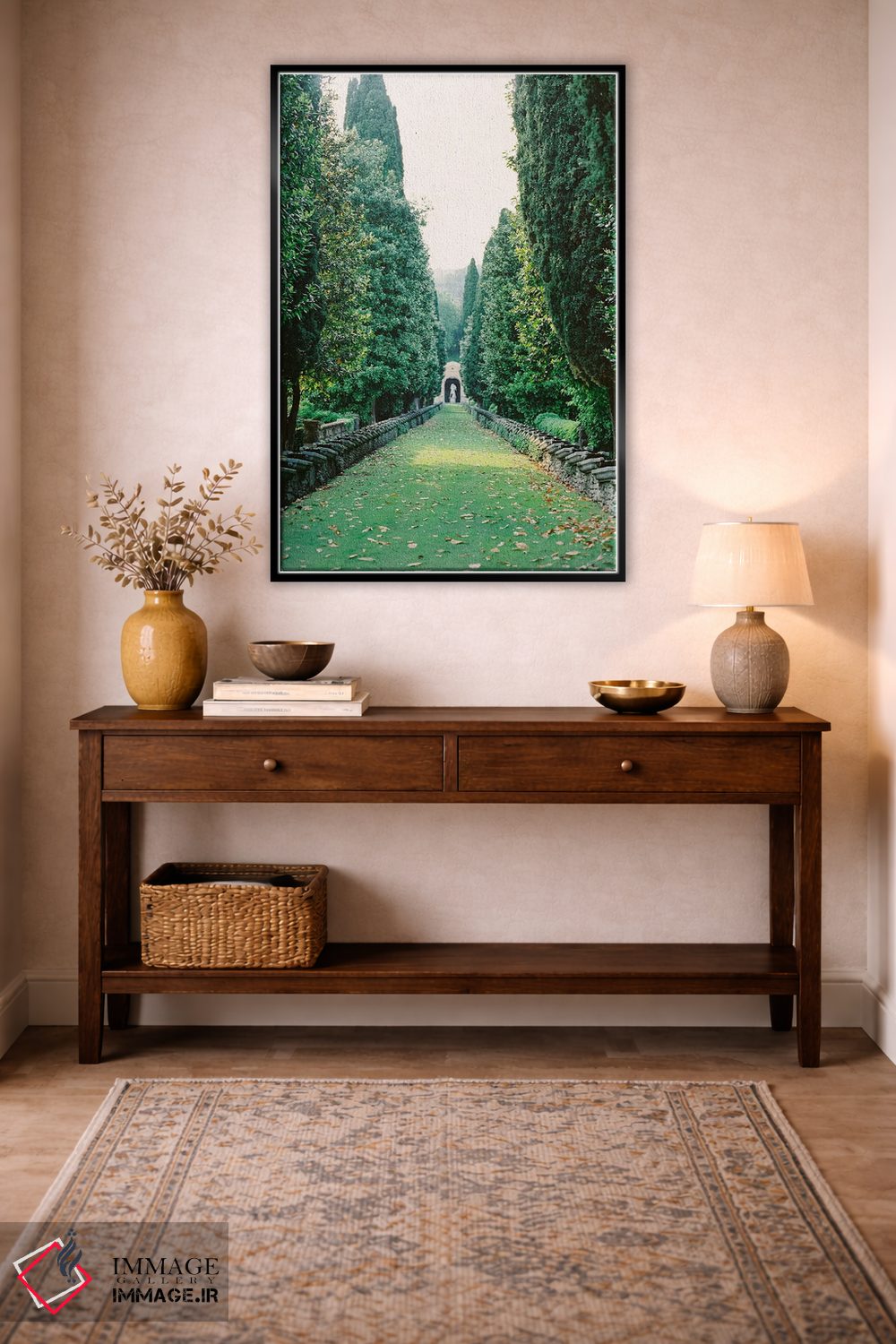 تابلو دکوراتیو باغ های ایتالیا اثر جاستین میلتون - D4B