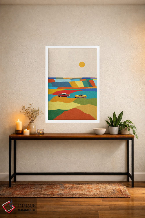 تابلو مدرن در مسیر اثر استون کلاژز - D4W