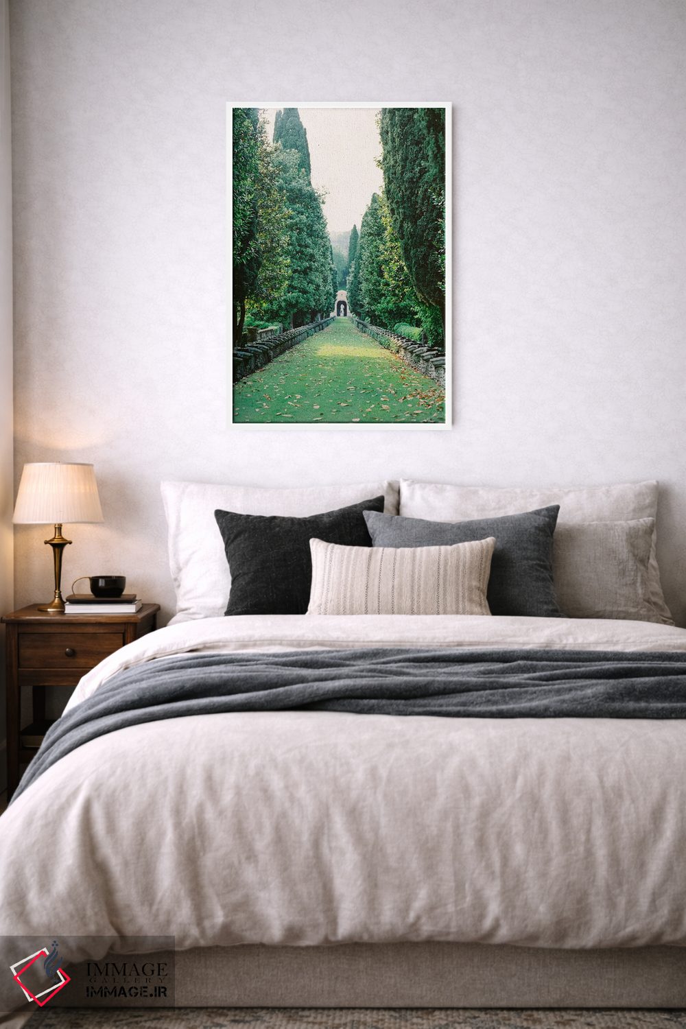 تابلو دکوراتیو باغ های ایتالیا اثر جاستین میلتون - D5W