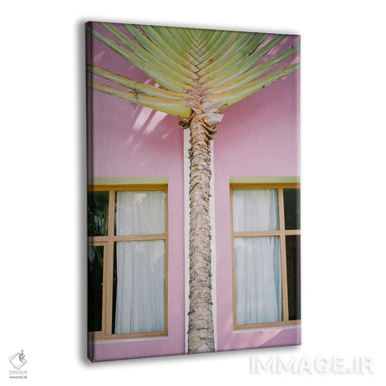 تابلو دکوراتیو درختان گرمسیری اثر جاستین میلتون - نمای پرسپکتیو محصول