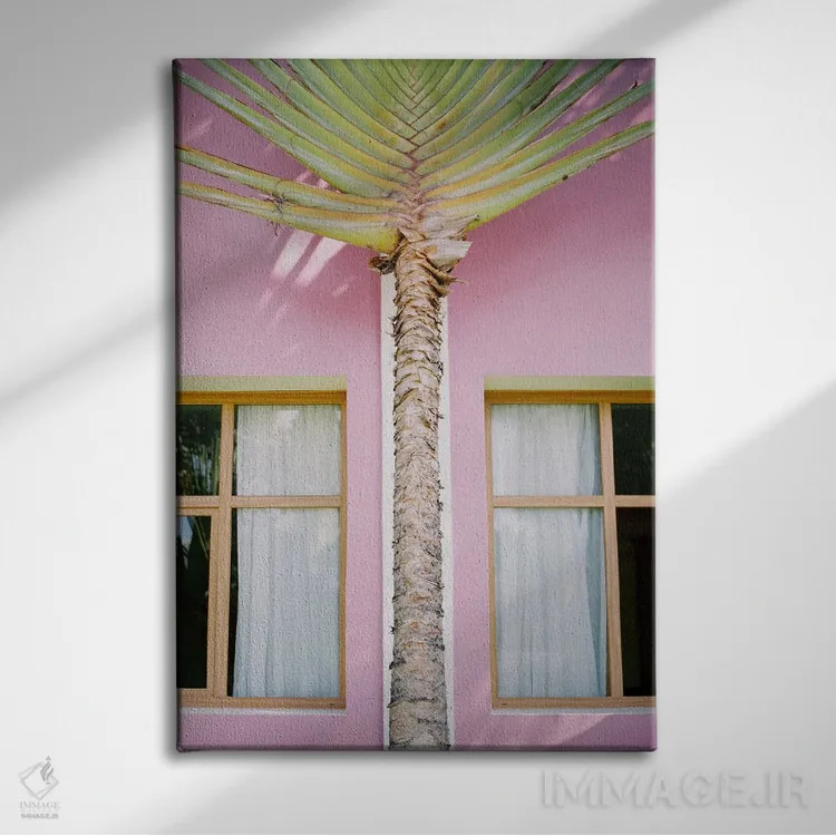 تابلو دکوراتیو درختان گرمسیری اثر جاستین میلتون - نمای روبهرو روی دیوار