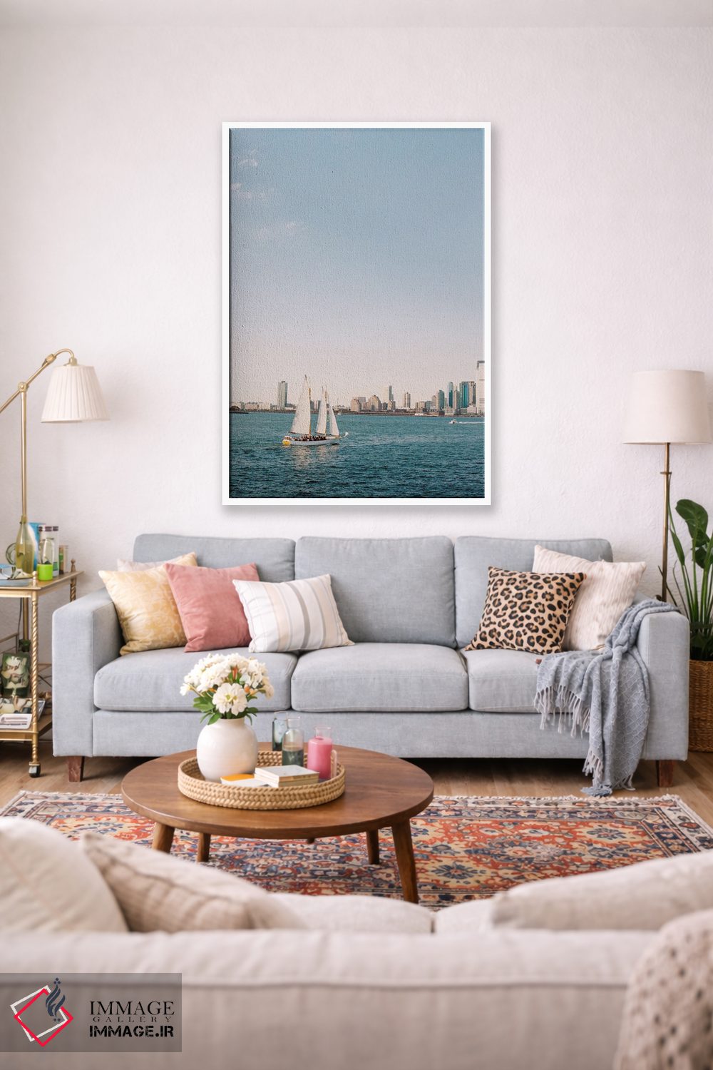 تابلو دکوراتیو شناور بر روی رودخانه هادسون اثر جاستین میلتون - D1W