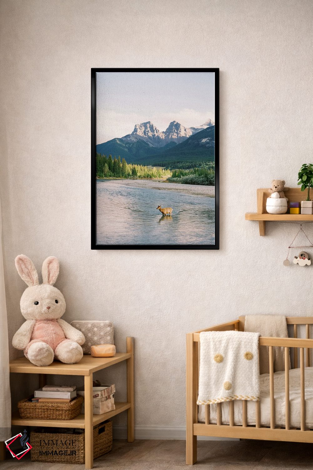 تابلو دکوراتیو عبور از رودخانه در بنف اثر جاستین میلتون - D2B