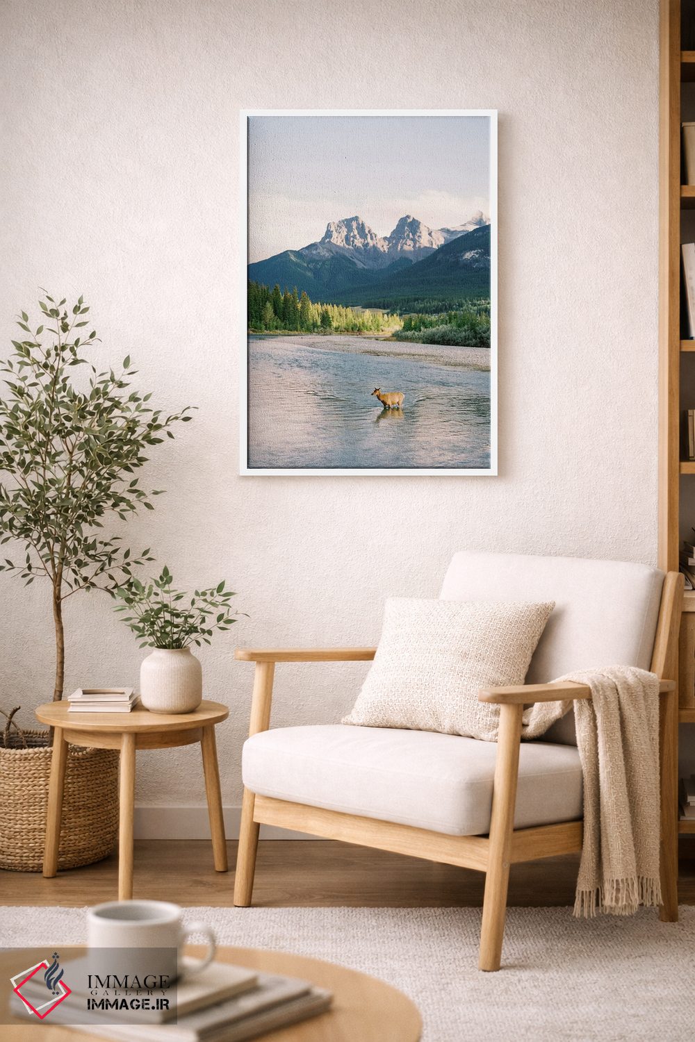 تابلو دکوراتیو عبور از رودخانه در بنف اثر جاستین میلتون - D6W