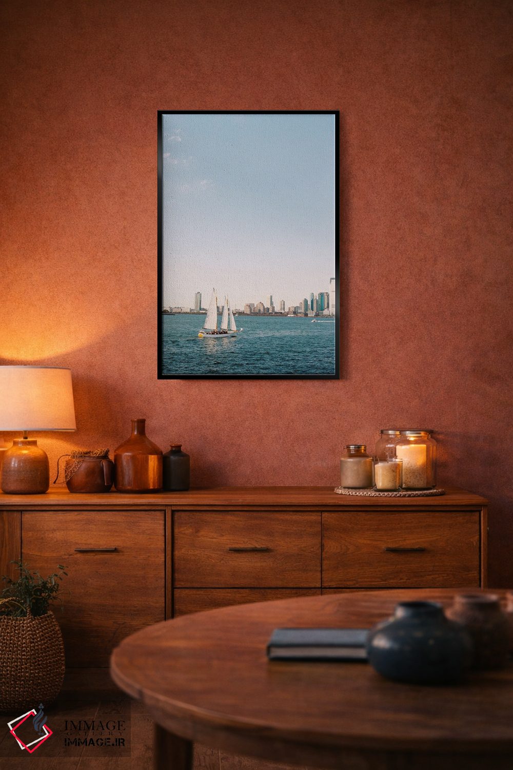 تابلو دکوراتیو شناور بر روی رودخانه هادسون اثر جاستین میلتون - D5B