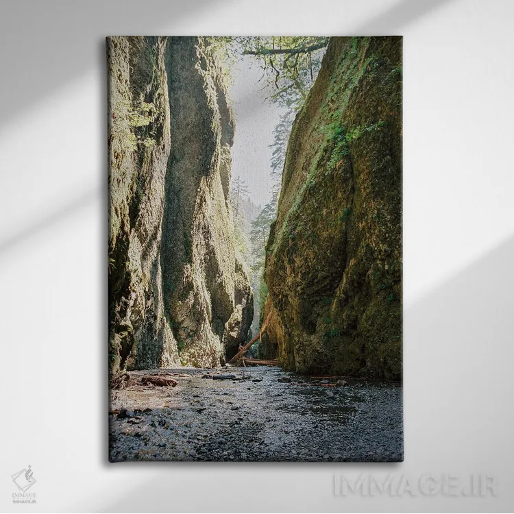 تابلو دکوراتیو رودخانه ساحل غربی اثر جاستین میلتون - نمای روبهرو روی دیوار