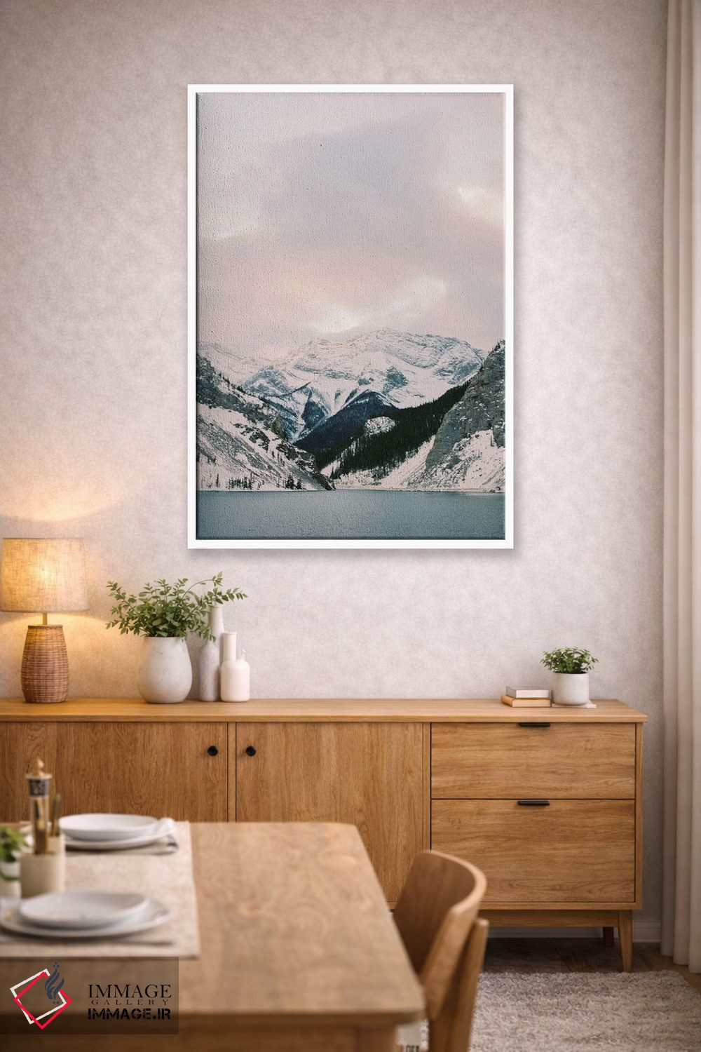 تابلو دکوراتیو غروب کوهستان اثر جاستین میلتون - D4W