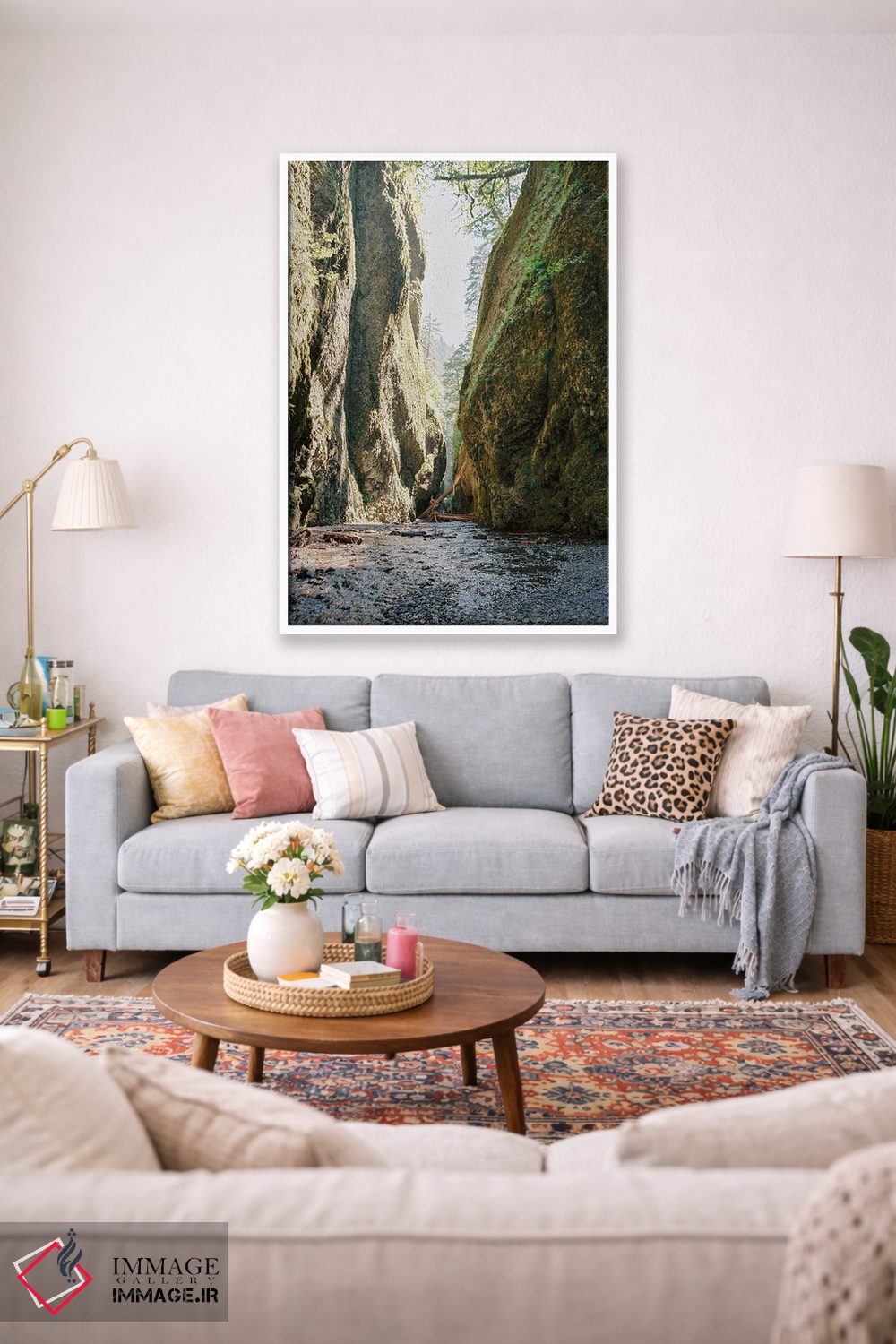 تابلو دکوراتیو رودخانه ساحل غربی اثر جاستین میلتون - D1W