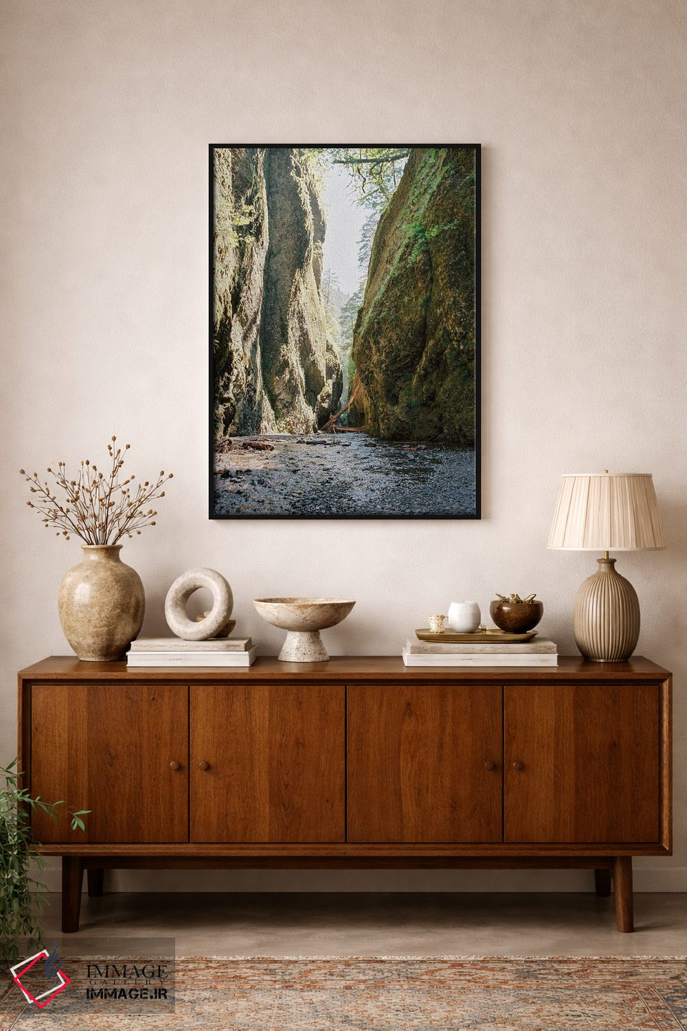 تابلو دکوراتیو رودخانه ساحل غربی اثر جاستین میلتون - D2B