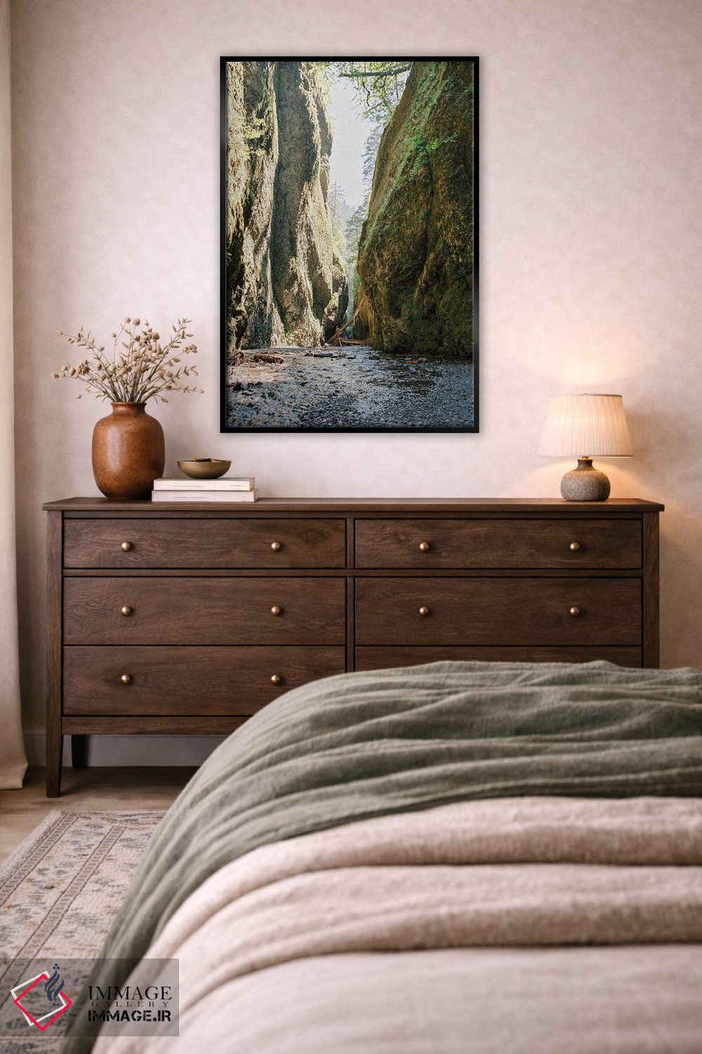 تابلو دکوراتیو رودخانه ساحل غربی اثر جاستین میلتون - D5B